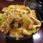 麺やOK - 2014年9月限定
      Oi!ラーメンさん企画
      夏バテ解消麺
      豚キム×2
      
      ご飯に具材をたくさん乗せて、豚キム丼