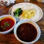 スパイスカフェ - ペアカレーランチ￥１４００