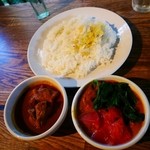 スパイスカフェ - ペアカレーランチ￥１４００