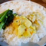 スパイスカフェ - ライス大盛り（ラッサム・ラムの方）