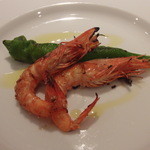 リストランテ サクラ - 2015.9　天使の海老と万願寺唐辛子のグリル