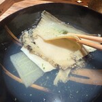 末冨 - 鮑と冬瓜のお吸い物