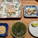 末冨 - カレイ、とり貝、鱧のお造り