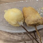 麦酒＆串カツ 豊穣 - アイス＆フレンチトースト