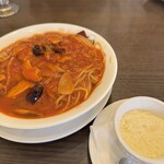 トラットリア ヴァレンチノ - 田舎風、追加で粉チーズ