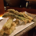 おっこん - アスパラ天ぷら