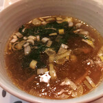 おなかの友達 萬来 - 汁に昆布水投入