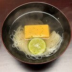 徳ㇵ本也 - 鱧煮麺と卵豆腐