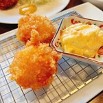 ニューフリッツ田ノ上 - 貝柱フライ　タルタルソース添え