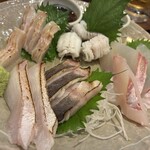 うまいもん 魚河岸屋 - 伝助アナゴの炙り、マナガツオの炙り、鱧の湯引き、髭剃鯛！