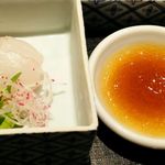おおたに - 平目のお造り とろみポン酢で