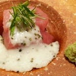 おおたに - まぐろのお造り どんぶりとろろをかけて