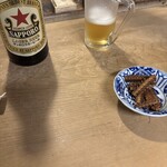 初小川 - ビールとサービスの鰻の骨