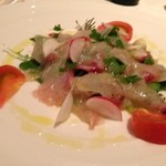 ★7　産地直送！鮮魚のカルパッチョ　レモンベースの酸味のある味付け