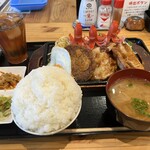 わ楽 - ニンニク三銃士定食　¥1,800  R7.7.21  17:30