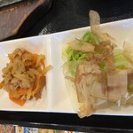 わ楽 - 切り干し大根煮、白菜お新香