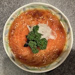 杏樹亭 岸根店 - 上から見た「トマトサラダ（税抜￥600）」