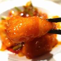 パンダ レストラン - 白身魚の揚げ物甘酢かけ