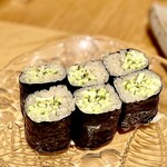 すしやのたい悟 - 伊豆の本山葵を丸ごと1本使った贅沢な『なみだ巻き』