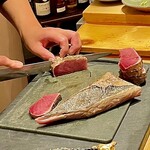 すしやのたい悟 - この分厚いカットが素晴らしい♬.*ﾟ