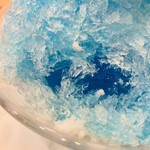 コメダ珈琲店 - かき氷の中の、ラムネ味ゼリー