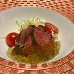 和の宿 ホテル祖谷温泉 - 鹿のローストが凄く柔らかくて美味かった！