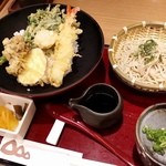 花旬庵 - 天丼セット972円