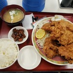 笑福亭 - （※写真4）提供物（若鶏からあげ（5個）定食）