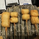 串揚げ処 榮壽 - いか¥100×2、白ねぎ¥100×2