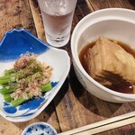 酒菜 天味 - イベントメニュー②③インゲンのお浸し、豚の角煮