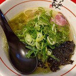 らーめん えんや - 塩ラーメン+九条ネギ