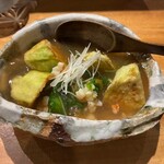 串揚げ処 榮壽 - 揚げナスのえびあんかけ