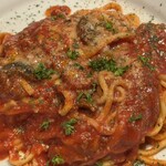 生パスタのお店 collina - ・茄子とミンチのアラビアータ