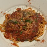 生パスタのお店 collina - ・茄子とミンチのアラビアータ