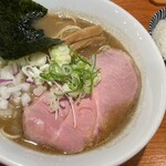 焼きあご煮干しらぁめん はなかぜ - 濃厚らぁめん(¥1,000),ライス(¥170),替え玉(¥180)