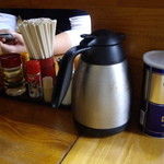 喜八 - テーブルが２色に分かれています