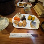 槍沢ロッヂ - 夕飯全景