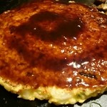 Okonomiyaki Tonchinkan - 大阪焼き（到着した状態）