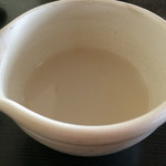 そば 法師人 - 蕎麦湯は自然体