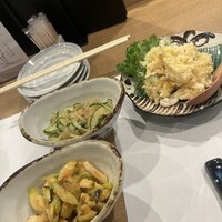 旬活和食 ままや - セロリ くらげ ポテトサラダ