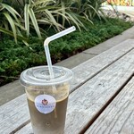 火の茶房 焼立てほうじ茶直売所 - ほうじ茶ラテ　冷たくて濃厚