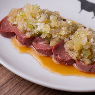 低温調理レバテキ刺し