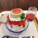 木下茶園 - 苺ミルクかき氷