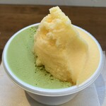 おかじ - ダブル(抹茶・ゆこう) 500円