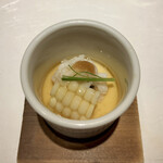 鮨 ひろ海 - 淡路産鱧・玉蜀黍茶碗蒸し