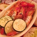 活海老バル orb - ◆子持ち紅ぼたん海老のアヒージョ＠７５０円