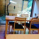 茶房 庭テラス - 井戸側の窓