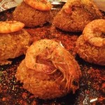 活海老バル orb - ◆オマール海老出汁パエリア～焼おにぎり風～＠４００円