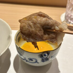 和 のぎ - 卵につけて頂きます