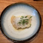 luogo - ●antipasto 長崎　穴子　ベニエ　アヴァンブラン